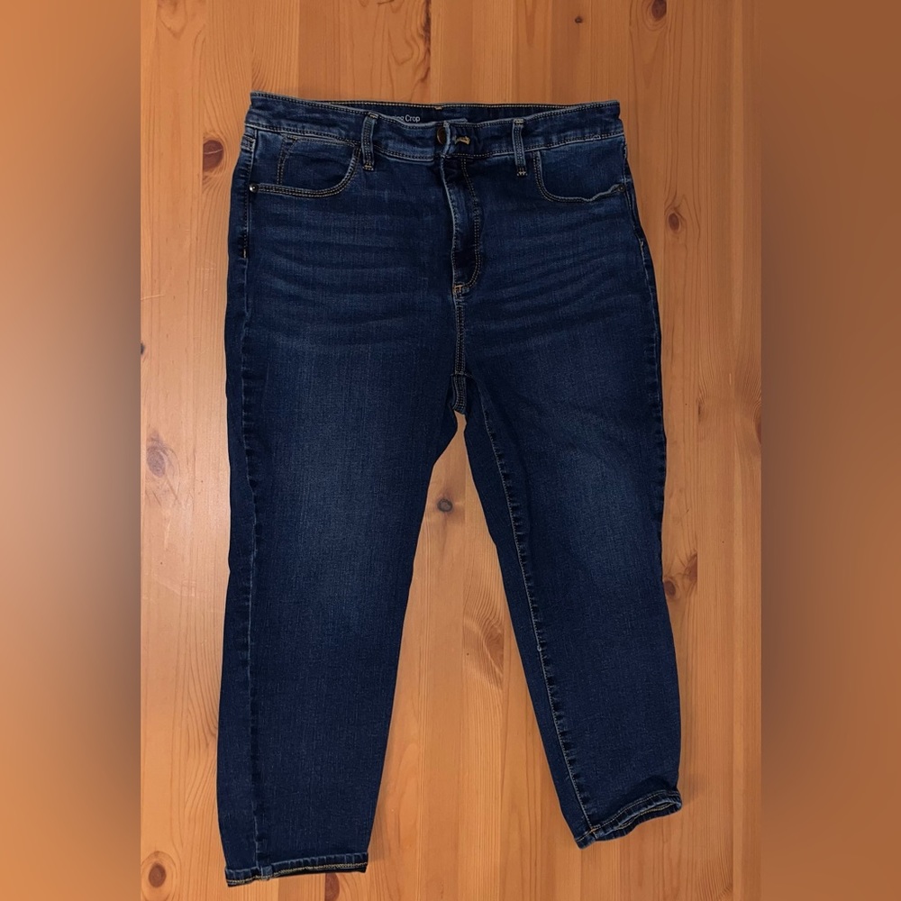 12p denim crop jeans